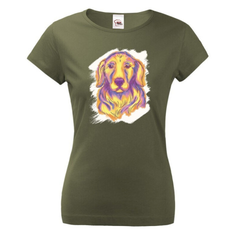 Dámské tričko pro milovníky psů Zlatý retrívr - dárek pro pejskaře BezvaTriko