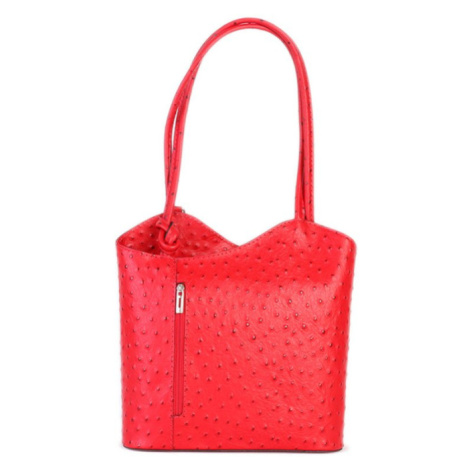 Dámské kožené kabelky červené Alexandra