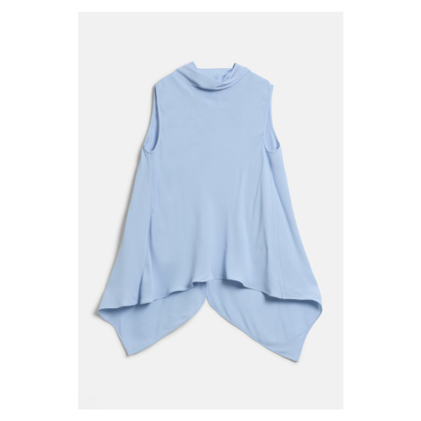 Halenka karl lagerfeld sleeveless blouse kentucky blue