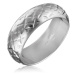 Stříbrný lesklý prsten 925 - gravírované hvězdičky