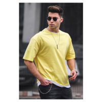 Madmext Men's Oversize Yellow T-Shirt 4978