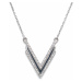 Evolution Group Stříbrný náhrdelník se zirkony bílý 12038.1 crystal