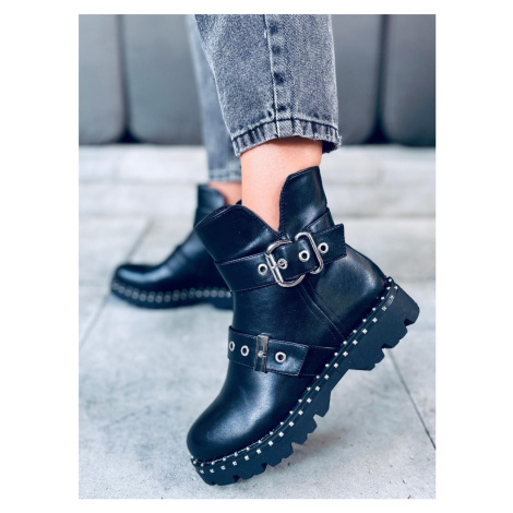 Vojenské dámské boty na chrániči SOPRANO BLACK