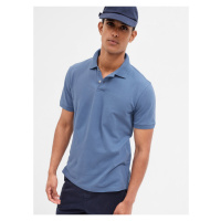 Modré pánské basic polo tričko GAP