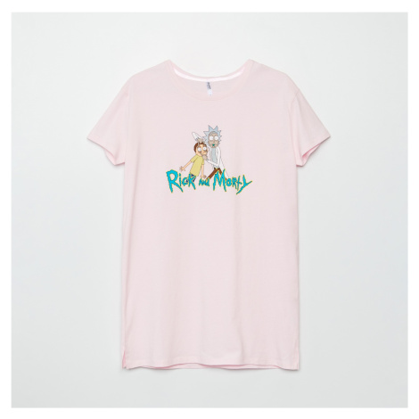 Cropp - Noční košile Rick and Morty - Růžová