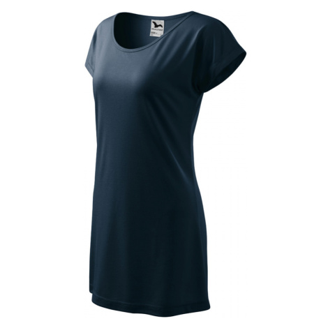 ESHOP - Tričko/šaty dámské Love 123 - XS-XXL - námořní modrá Malfini