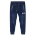 Chlapecké riflové kalhoty / tepláky KUGO CK0928, modrá / zelená aplikace Barva: Modrá