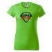 DOBRÝ TRIKO Dámské tričko s potiskem Super mom Barva: Apple green