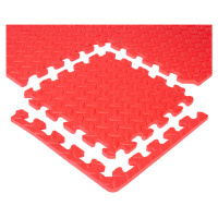 Puzzle podložka inSPORTline Famkin (12 dlaždic, 18 okrajů) červená