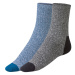 LIVERGY Pánské pracovní termo ponožky, 2 páry (modrá/bílá/černá)
