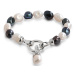 JwL Luxury Pearls Náramek z pravých perel ve dvou odstínech JL0317