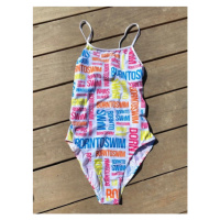 Dámské plavky borntoswim logo swimsuit rainbow