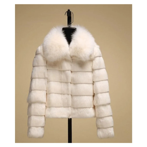 Dámská kožešinová vesta z králičí a liščí kožešiny