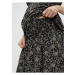 Černá květovaná těhotenská sukně Mama.licious Dotti
