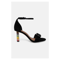 Semišové sandály Kurt Geiger London Mayfari High Sandal černá barva, 2656709209