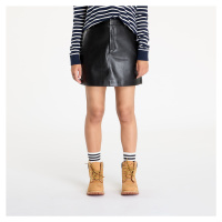 Sukně Calvin Klein Jeans Faux Leather A-Line Skirt Black