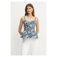 Top Guess MARGAUX modrá barva, W4BH80 D5JC0