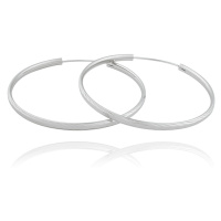JVD Stříbrné náušnice kruhy SVLE0217XD500 2,5 cm