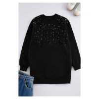 Trendyol Stone Raised Stone Accessory Sweatshirt