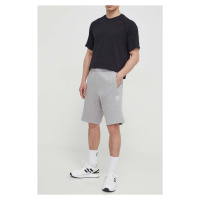 Bavlněné šortky adidas Originals Essential šedá barva, melanžové, IR6848