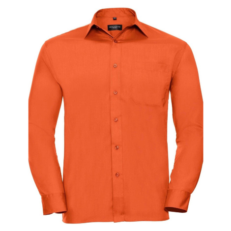 Men's long sleeve polycotton shirt R934M 65/35 115g/110g Russell
