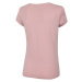 4F H4L22-TSD060 LIGHT PINK Dámské tričko US H4L22-TSD060 LIGHT PINK