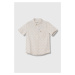 Dětská bavlněná košile Abercrombie & Fitch béžová barva