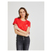 Sada dvou dámských triček v červené a bílé barvě Calvin Klein Jeans
