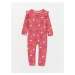 LC Waikiki LCW baby Crew Neck Patterned Baby Girl Jumpsuit