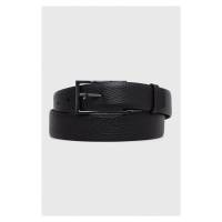 Oboustranný kožený pásek Calvin Klein pánský, černá barva, K50K511360