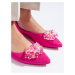 Komfortní růžové baleríny dámské bez podpatku