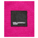 Rukavice karl lagerfeld jeans knitted logo glove růžová