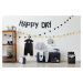 Dupačky Pinokio Happy Day Dungarees Black