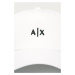 Čepice Armani Exchange bílá barva, s aplikací, 954112 CC571 NOS