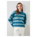 Trendyol Sweater - Blue - Regular fit