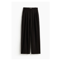 H & M - Široké kalhoty - černá