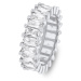 Brilio Silver Třpytivý stříbrný prsten s čirými zirkony RI087W