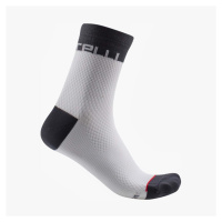 CASTELLI Cyklistické ponožky klasické - VELOCISSIMA 12 LADY - černá/bílá