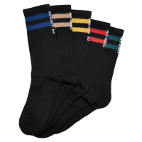 Ponožky s logem 5-balení černé