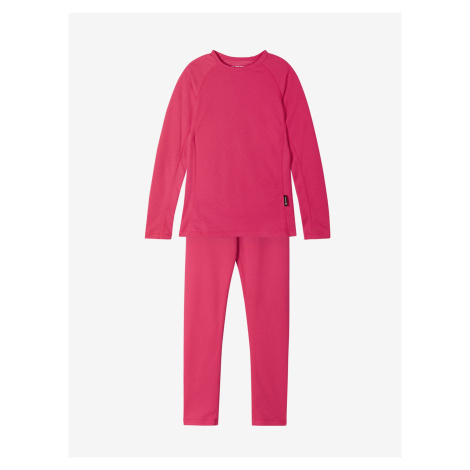 Tmavě růžový holčičí set funkčního trička a kalhot Reima Lani