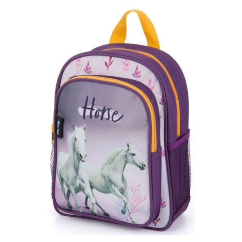 Oxybag KID BACKPACK HORSE Předškolní batoh, fialová, velikost