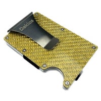 Daklos Carbet RFID carbon s klipem zlatá