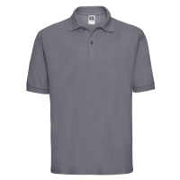 Men's Polycotton Polo Russell Dark Grey T-Shirt