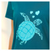 Krátká noční košile s potiskem želvy