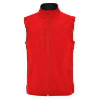 Roly Quebec Pánská softshellová vesta SS6438 Red 60
