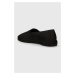 Espadrilky Calvin Klein JAQ MONO černá barva, HM0HM01468