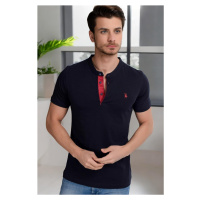 T8560 DEWBERRY T-SHIRT-DARK NAVY BLUE