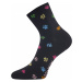 Dámské ponožky VoXX - Agapi, tlapky, černá Barva: Černá