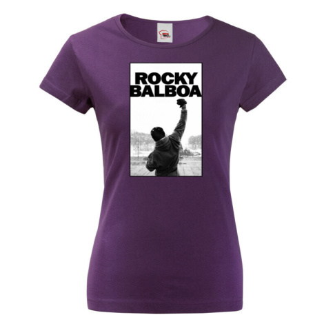 Dámské tričko s potiskem Rocky Balboa BezvaTriko