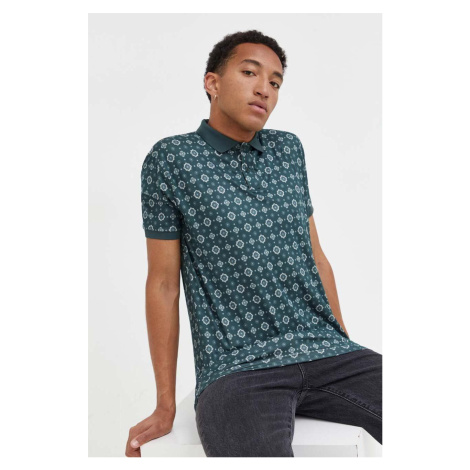 Polo tričko Abercrombie & Fitch zelená barva